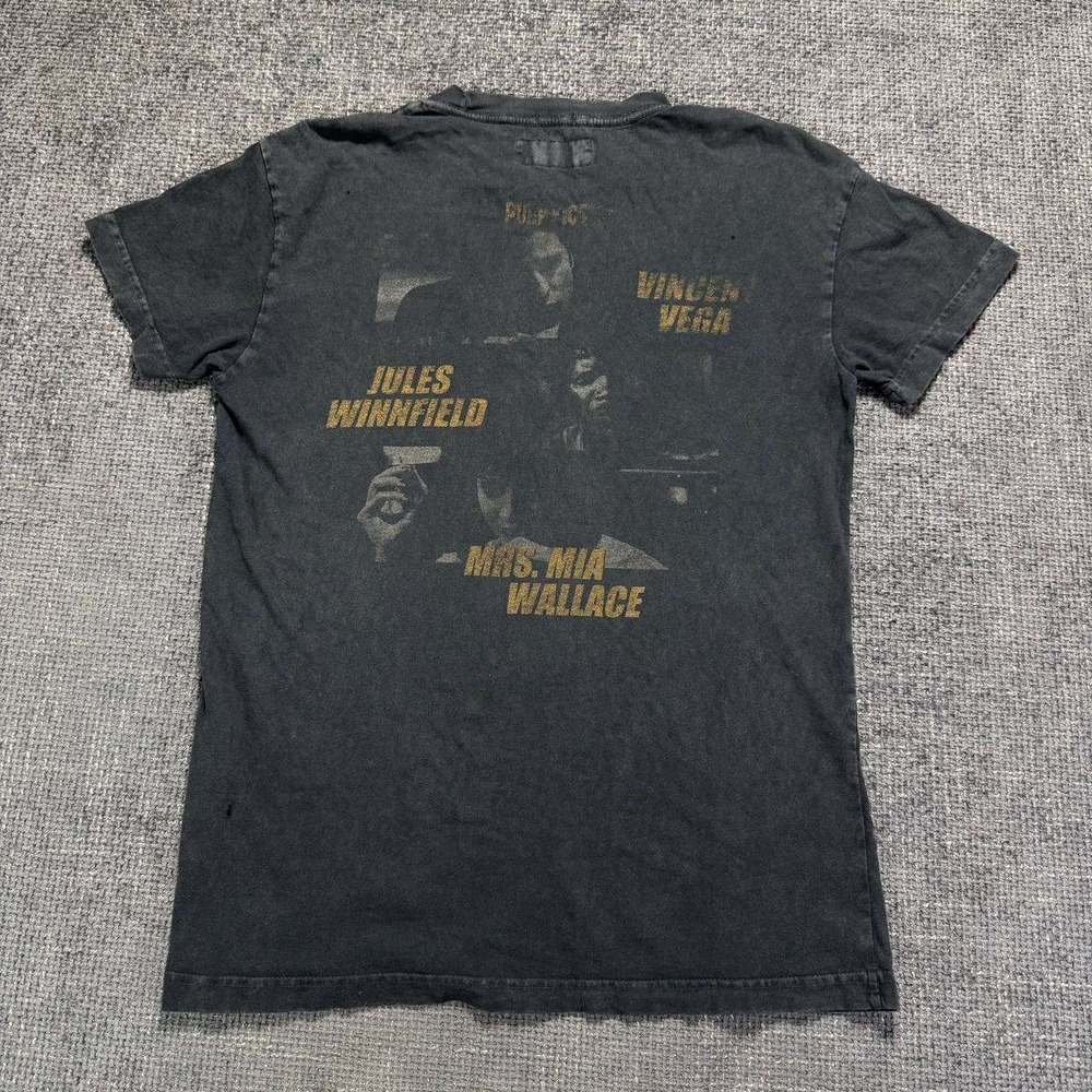 Abercrombie & Fitch Pulp Fiction Graphic T-Shirt Mens XS Black Movie Promo Tee